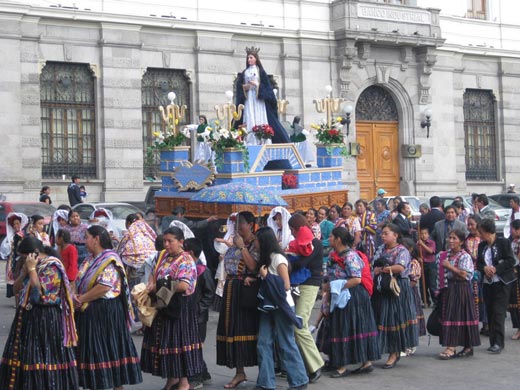 procession à Quetzaltenango